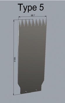 Light-Blade Type 5 inkl. Halter (55mm Aufnahme)